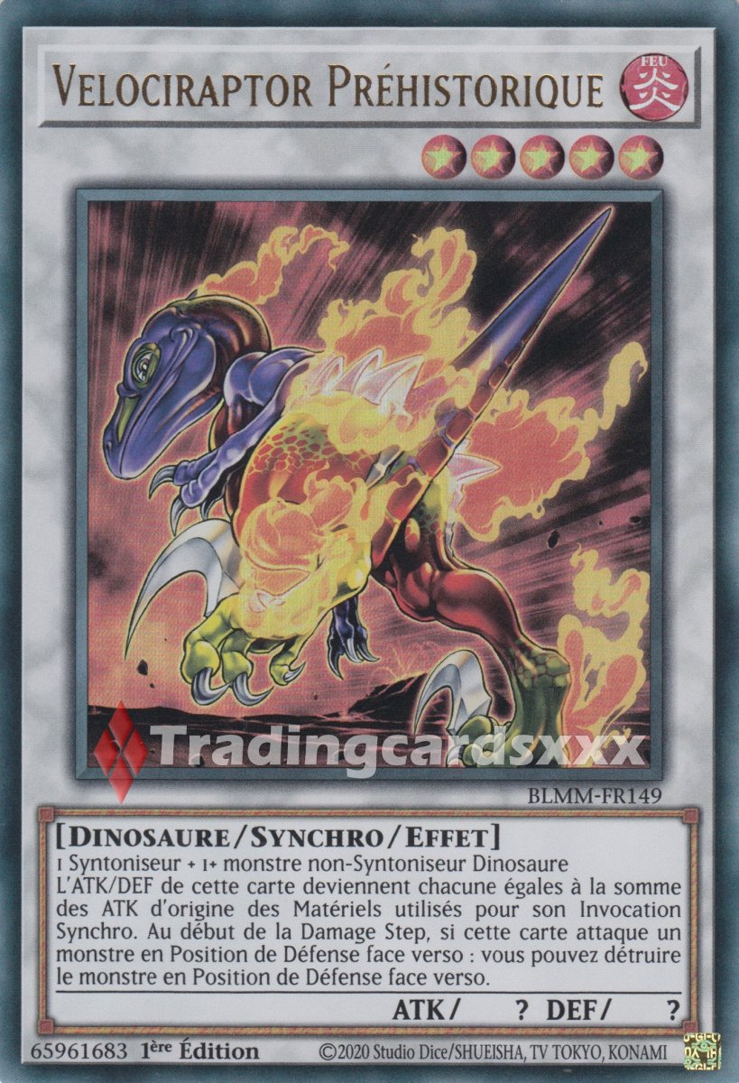 Yu-Gi-Oh! Velociraptor Préhistorique : UR BLMM-FR149