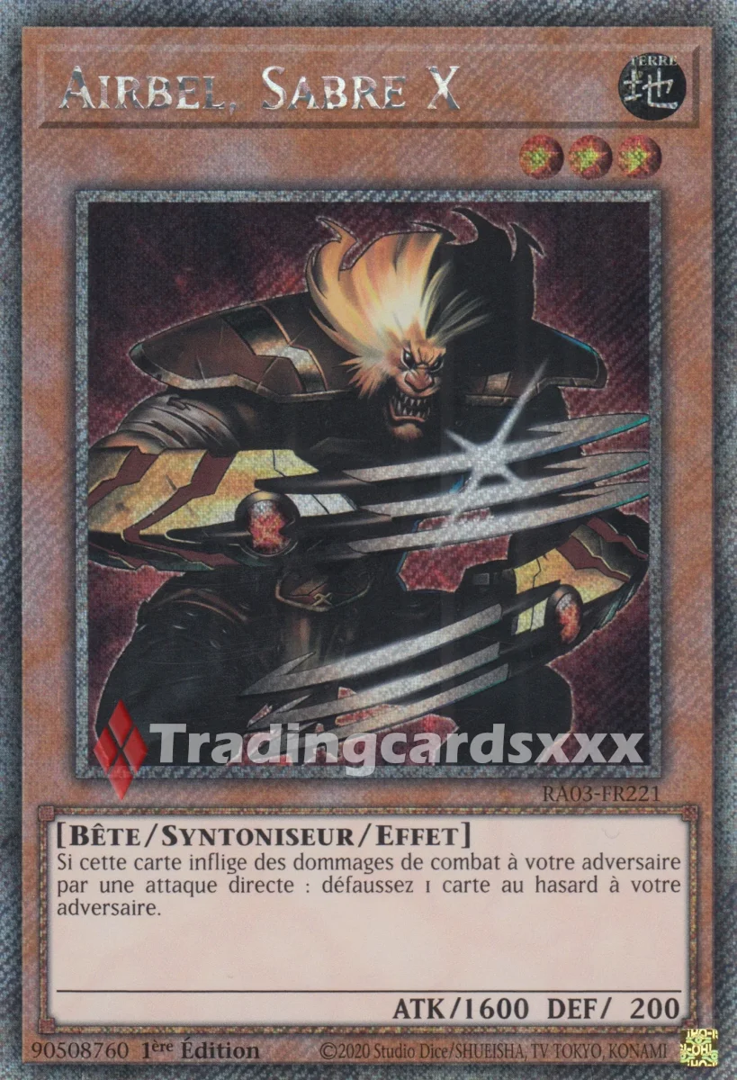 Yu-Gi-Oh! Airbel, Sabre X : RA03-FR221 – Image 2