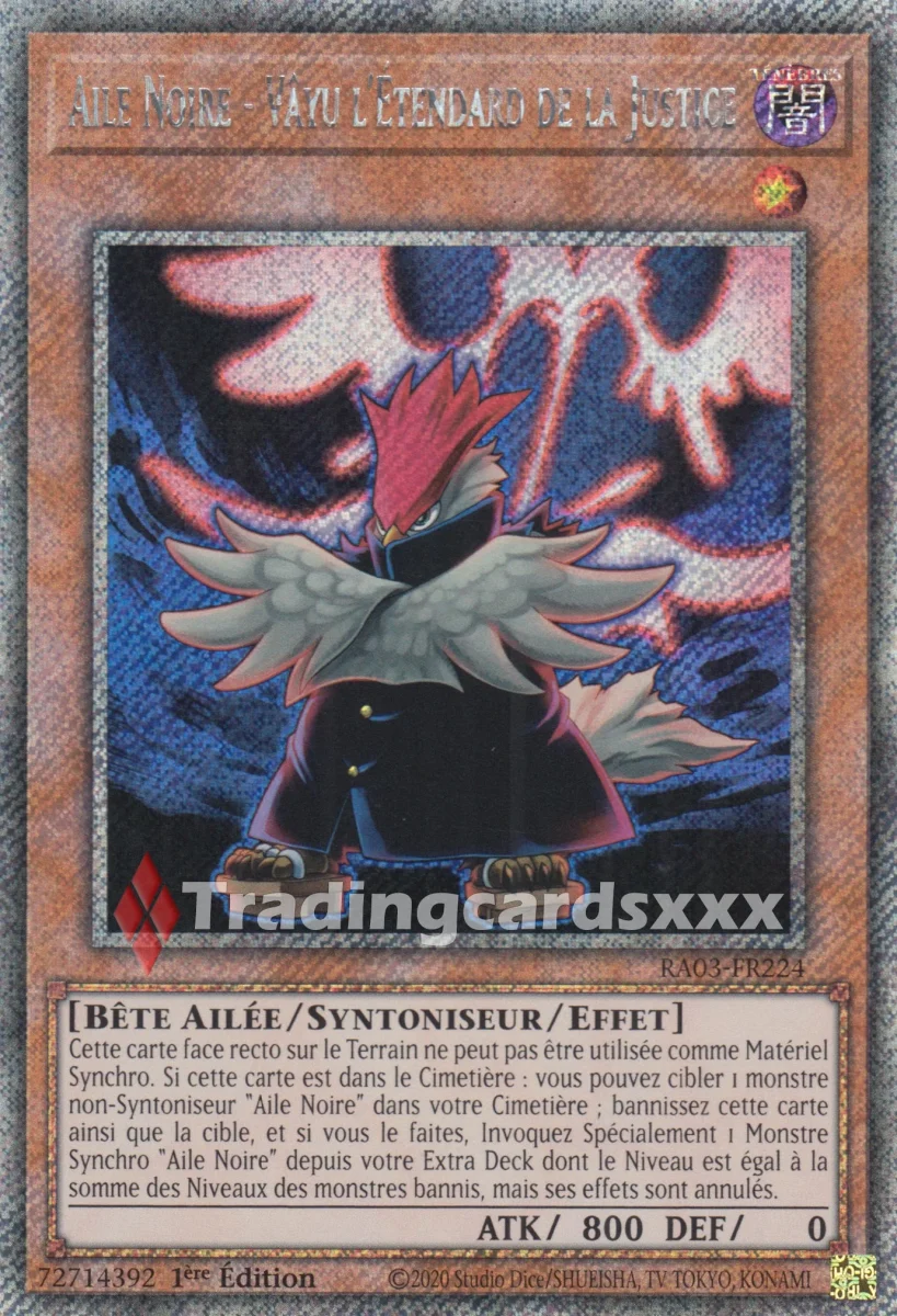Yu-Gi-Oh! Aile Noire - Vâyu l'Étendard de la Justice : RA03-FR224 – Image 2