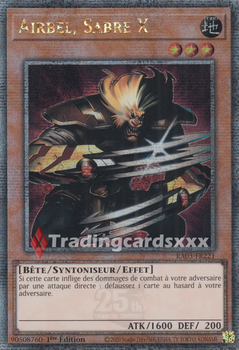 Yu-Gi-Oh! Airbel, Sabre X : RA03-FR221 – Image 3