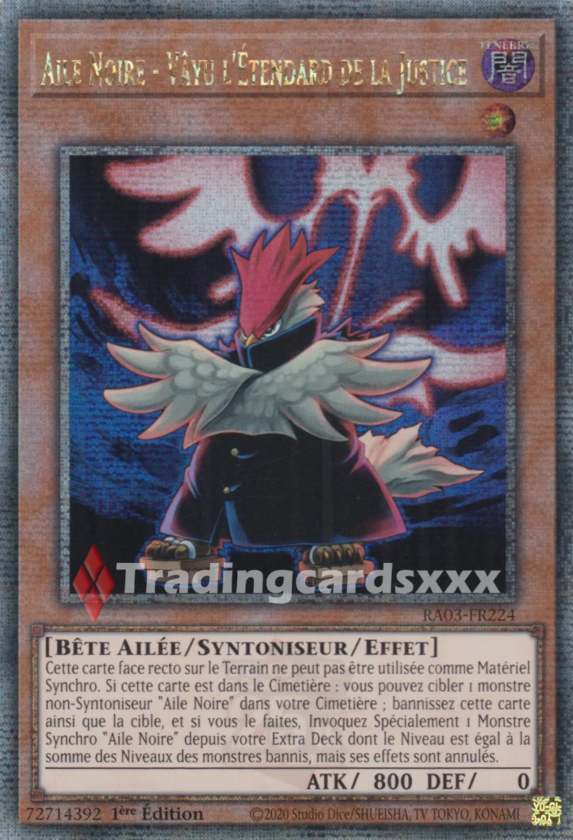 Yu-Gi-Oh! Aile Noire - Vâyu l'Étendard de la Justice : RA03-FR224 – Image 3