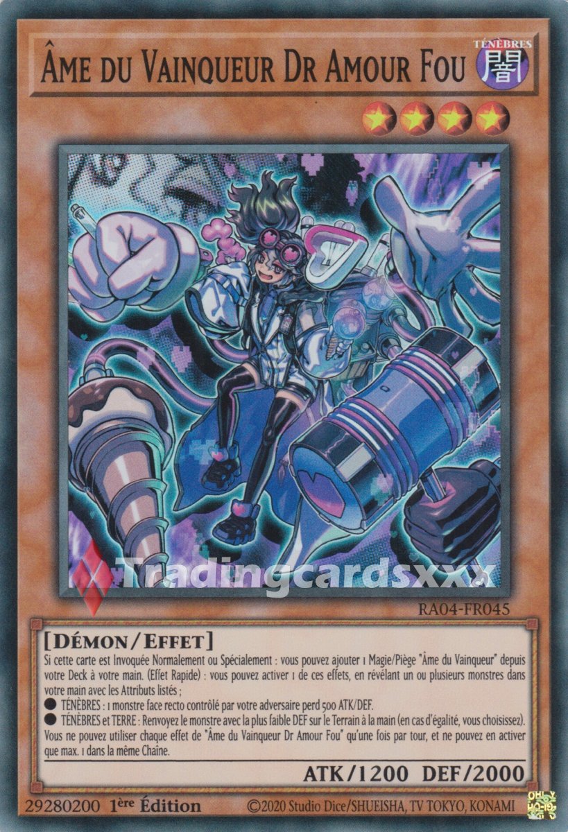 Yu-Gi-Oh! Âme du Vainqueur Dr Amour Fou : RA04-FR045 – Image 2