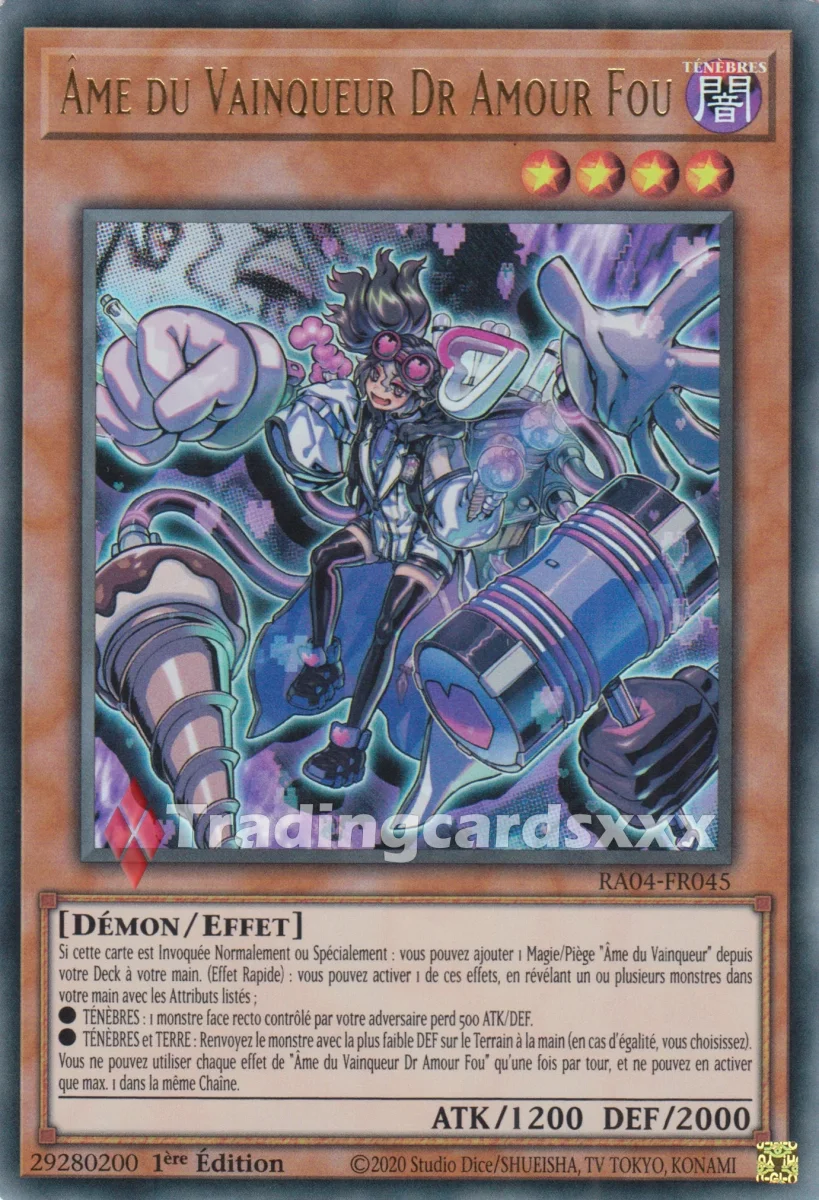 Yu-Gi-Oh! Âme du Vainqueur Dr Amour Fou : RA04-FR045 – Image 3