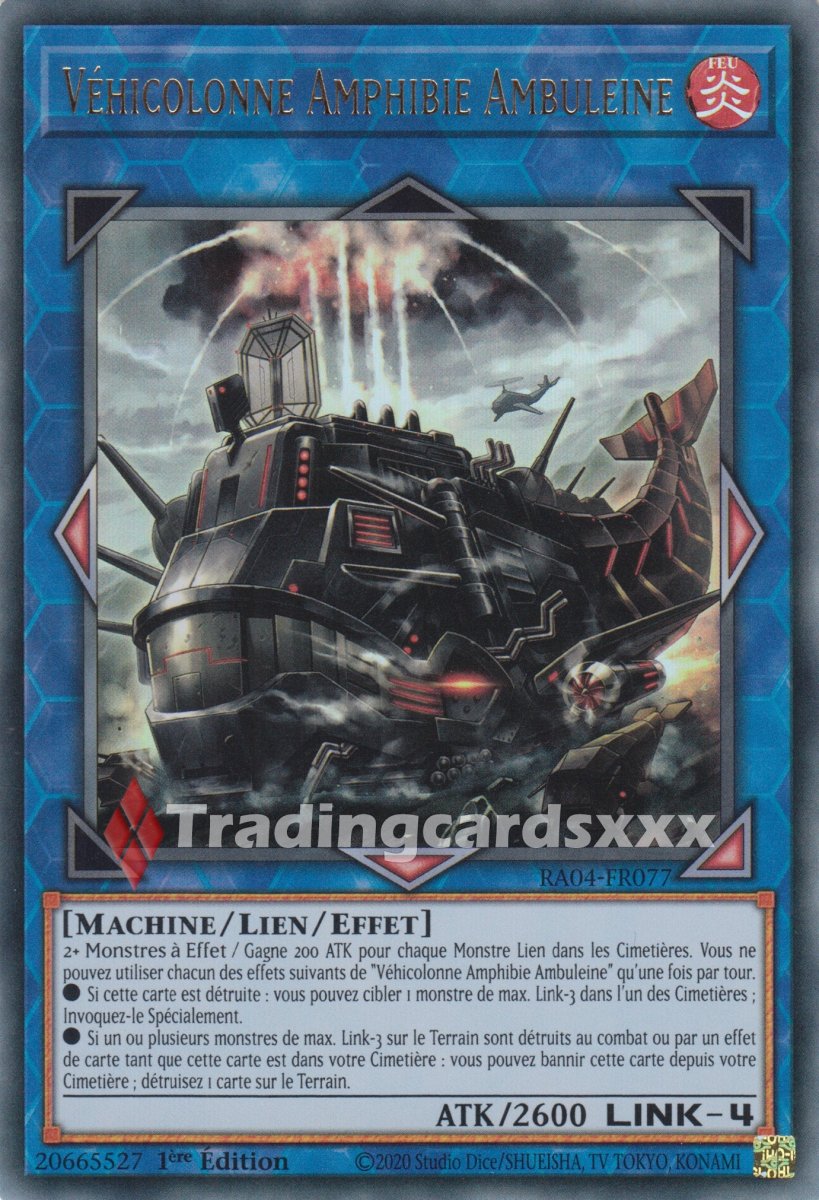Yu-Gi-Oh! Véhicolonne Amphibie Ambuleine : RA04-FR077 – Image 3